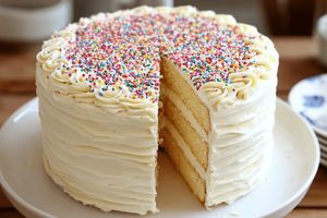 Moist Gluten-Free Vanilla Layer Cake + Buttercream